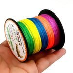 HENGJIA Colorful 3.0# 0.28mm 38LB 15.8kg Tension 300m Extra Strong 4 Shares Braid PE Fishing Line Kite Line, 3.0# 0.28mm 38LB