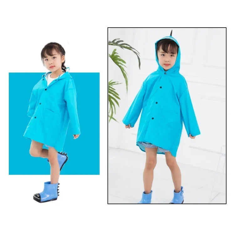 Cartoon Dinosaur Children Fashion Raincoat Size: M, Size: M