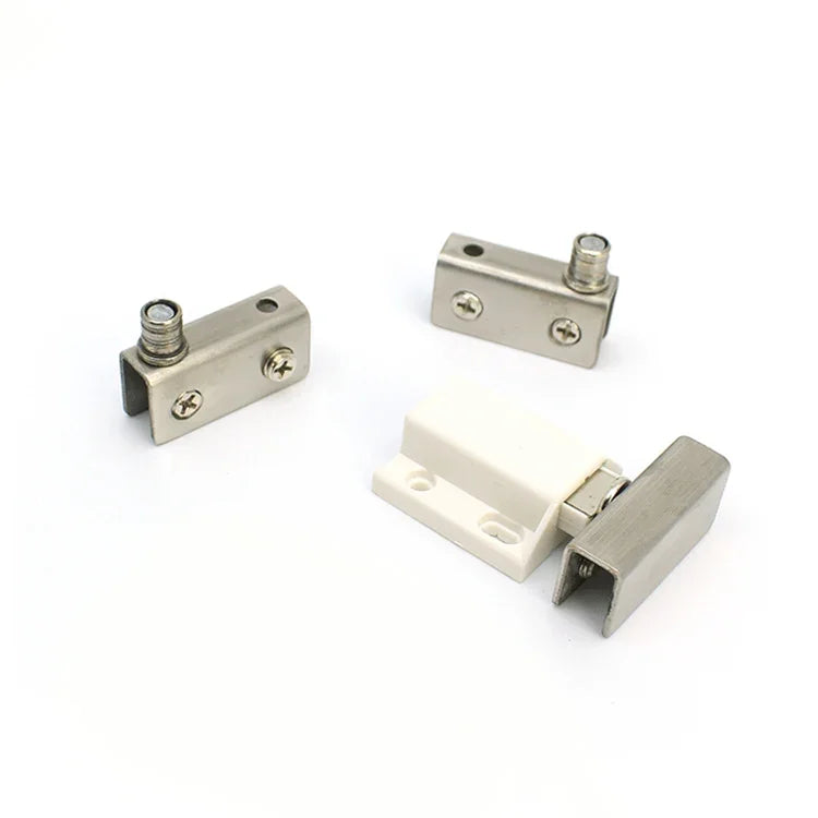 Glass Clip Single Door Touching Exhibition Cabinet Hinge, Single