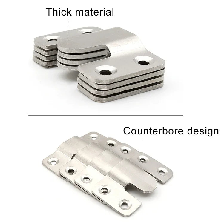 30 PCS Stainless Steel Picture Frame Hanging Code Mirror Fastener, Size: S, S 30 PCS