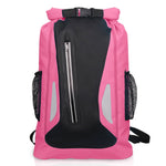 Outdoor Waterproof Dry Dual Shoulder Strap Bag Dry Sack PVC Barrel Bag, Capacity: 25L