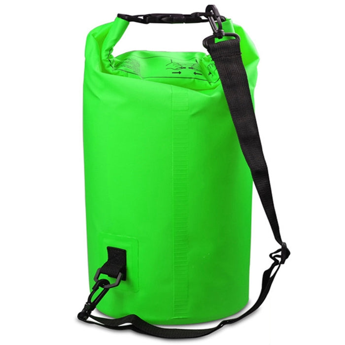 Outdoor Waterproof Double Shoulder Bag Dry Sack PVC Barrel Bag, Capacity: 30L, Capacity: 30L (Pink), Capacity: 30L (Green), Capacity: 30L (Sky Blue), Capacity: 30L (Yellow), Capacity: 30L (Black), Capacity: 30L (Dark Blue), Capacity: 30L (Orange)