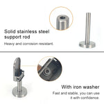 201 Stainless Steel Glass Fish Mouth Support Rod Fixing Clip with 14x100mm Rod, Specification: M, M, with 14x100mm Rod