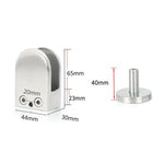 304 Stainless Steel Glass Fish Mouth Support Rod Fixing Clip with 14x40mm Rod, Specification: XL, XL, with 14x40mm Rod