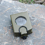 GoldGood K4074 Outdoor Multi-function Military Travel Geology Pocket Prismatic American Compass with Luminous Display, K4074