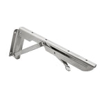 2 PCS 10 inch K Type Wall-mounted Foldable Stainless Steel Spring Storage Shelf for Dining Table, 10 inch
