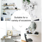 2 PCS 10 inch K Type Wall-mounted Foldable Stainless Steel Spring Storage Shelf for Dining Table, 10 inch