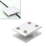 Aluminum Alloy Glass Combination Clamp Cabinet Partition Fixing Clip, 180 degrees Cliped 10-12mm, 180 degrees Cliped 10-12mm