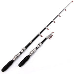37cm Portable Telescopic Sea Fishing Rod Mini Fishing Pole, Extended Length : 2.3m, 2.3m