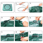 32 Gallons 120L PP Garden Fallen Leaves Bags Green Waste Bags, Size: 45cm x 76cm, 120L