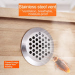 10pcs Bevel Surface 25mm Cabinet Round Air Vent Stainless Steel Louvered Grille Cover Vents with Little Holes, 25mm Bevel