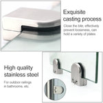 5-8mm Flat Bottom Matte Polished 304 Stainless Steel Fixed Clip Railing Glass Wood Layer Board Clamp Bracket, 5-8mm, Flat Bottom, 304 Stainless Steel