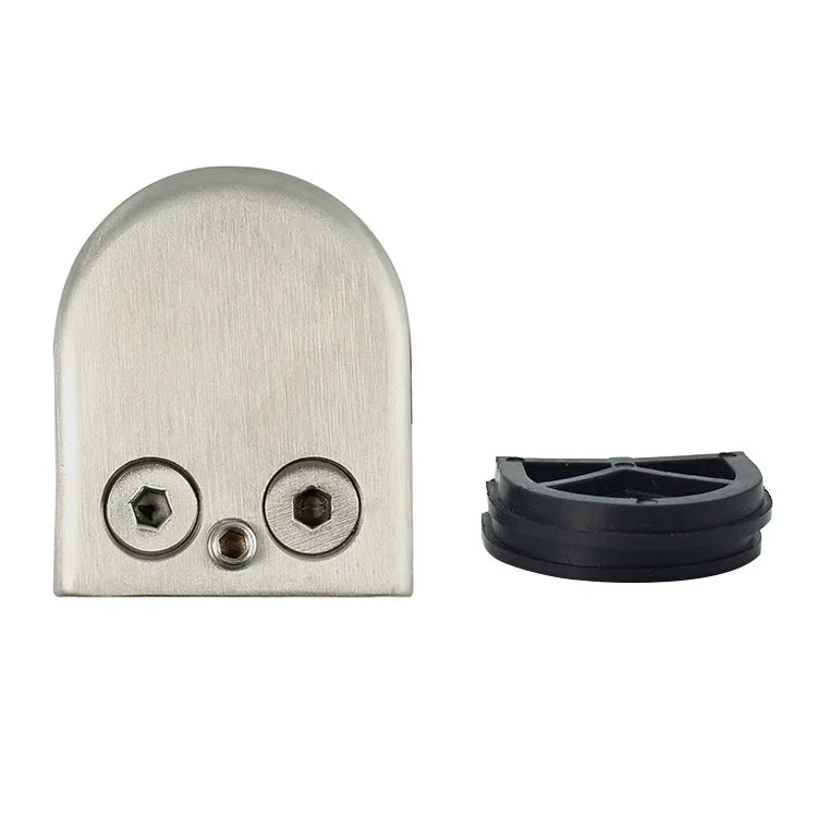 8-12mm Concave Curved Bottom Matte Polished 304 Stainless Steel Fixed Clip Railing Glass Wood Layer Board Clamp Bracket, 8-12mm, Curved Bottom, 304 Stainless Steel