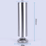 Stainless Steel Wire Drawing Thickened Column Sofa Furniture Cabinet Foot, Height: 350mm, 350mm