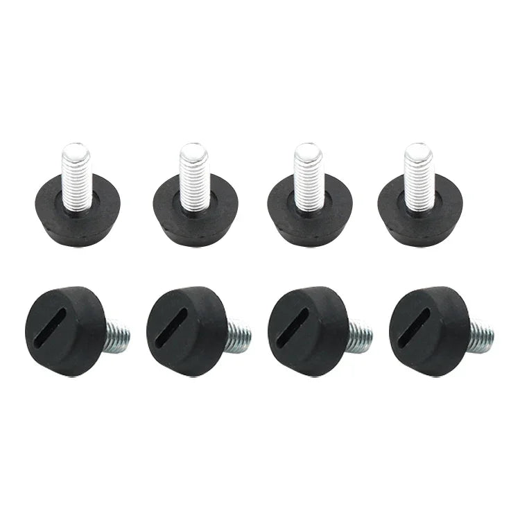 100 PCS Adjustable Foot Pad Furniture Screw Support Stub, M8x15, M8x15