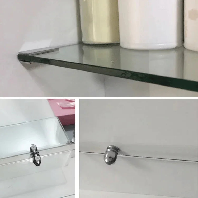 10 PCS Zinc Alloy Bright Fixed Bracket Connection 12mm Cylindrical Glass Fixing Clamp with Base, 12mm Cylindrical, with Base