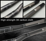 TOSEEK Full Carbon Fiber Road Bike Bent Handlebar, Size: 620mm (Matte), 620mm