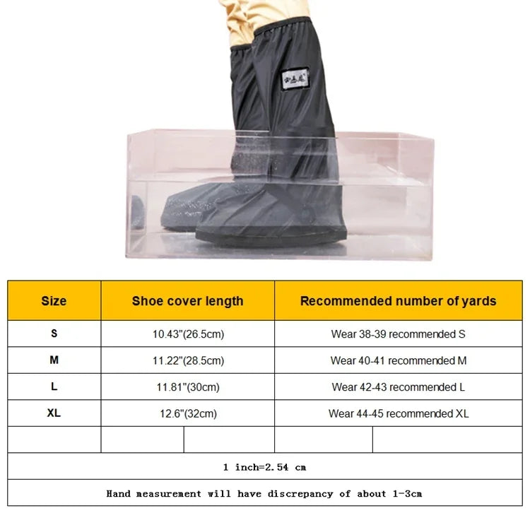 Outdoor High Tube Rainproof Snowproof Thickened Rain Shoes Size:XL, Size:XL