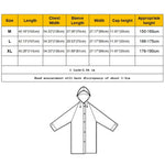 Fashion Adult Lightweight EVA Transparent Frosted Raincoat Big Hat With Pocket Size: L