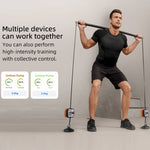 Unitree Pump Portable Home Gym Pump 4.4-44lbs Adjustable Resistance Cable Machine, Pump(Dark Blue), Pump(Blue Orange), Pump(White), Pump(Pink)