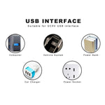 8LEDs 5V 200LM USB LED Book Light Portable Night Light, with Type-C Adapter, with Type-C Adapter