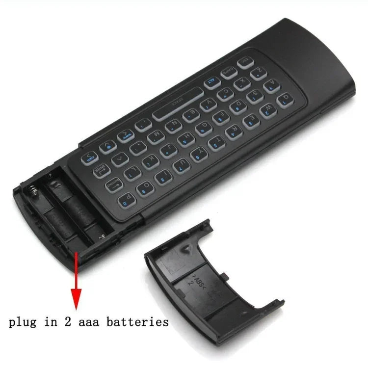 MX3-L White Backlit Version 2.4GHz Fly Air Mouse Wireless Keyboard Remote Control, White Backlit Version