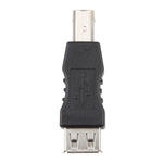 USB 2.0 A Female to USB B Male Adapter, USB AF to USB BM