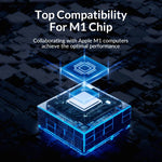 ORICO M3U7 Aluminum Alloy 7-Port USB 3.2 Gen1 5Gbps HUB with 0.5m Cable, M3U7 0.5m