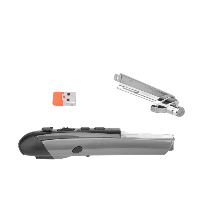 PR-08 6-keys Smart Wireless Optical Mouse with Stylus Pen & Laser Function, Laser Function Grey, Laser Function Blue, Laser Function Red, Laser Function White, Laser Function Black