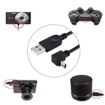 90 Degree Angle Elbow Mini USB to USB Data / Charging Cable, Length: 28cm, Elbow Angle Mini USB