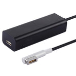 AnyWatt 85W USB-C / Type-C Female to 5 Pin MagSafe 1 Male L Head Series Charge Adapter Converter for MacBook, 85W Black