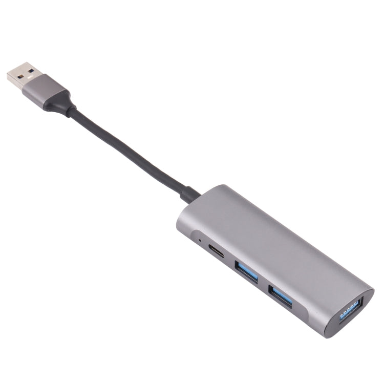 U-811 4 in 1 USB 3.0 to 3 USB 3.0 + USB-C / Type-C Ports HUB Docking Station, U-811