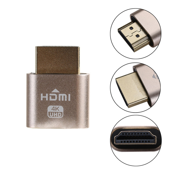 VGA Virtual Display Adapter HDMI 1.4 DDC EDID Dummy Plug Headless Display Emulator, Silver, Pink, Grey, Gold, Red
