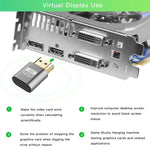VGA Virtual Display Adapter HDMI 1.4 DDC EDID Dummy Plug Headless Display Emulator, Silver, Pink, Grey, Gold, Red