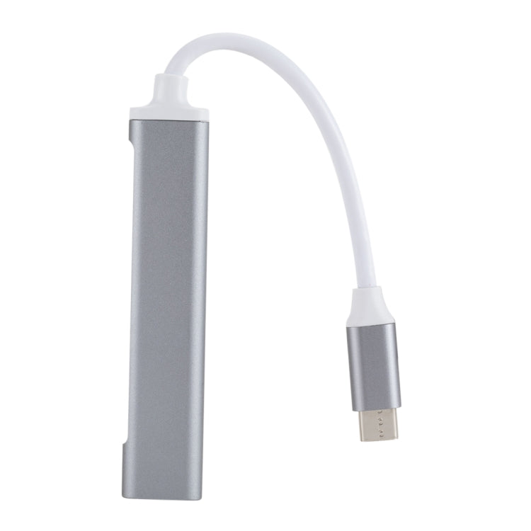 USB 3.0 x 1 + USB 2.0 x 3 to USB-C / Type-C Multi-function Splitter HUB Adapter