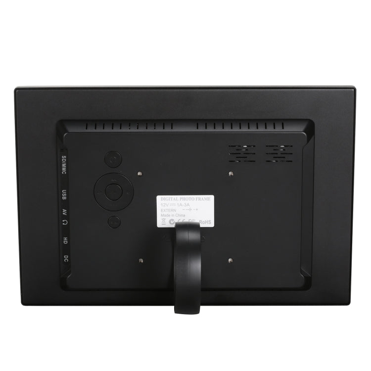 HSD1202 12.1 inch 1280x800 High Resolution Display Digital Photo Frame with Holder and Remote Control, Support SD / MMC / MS Card / USB Port, EU Plug(Silver), HSD1202 12.1 inch