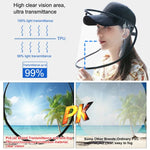50 PCS Anti-Saliva Splash Anti-Spitting Anti-Fog Anti-Oil Protective Baseball Cap Mask Removable Face Shield, Baseball Cap Mask 50 Pack, 50 PCS Baseball Cap Mask/Red