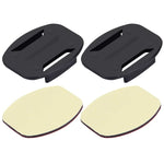 PULUZ 2 Flat Surface Mounts + 2 Adhesive Mount Stickers for PULUZ Action Sports Cameras Jaws Flex Clamp Mount for GoPro, Insta360, DJI and Other Action Cameras, Stickers Package B