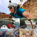 PULUZ 2 Flat Surface Mounts + 2 Adhesive Mount Stickers for PULUZ Action Sports Cameras Jaws Flex Clamp Mount for GoPro, Insta360, DJI and Other Action Cameras, Stickers Package B