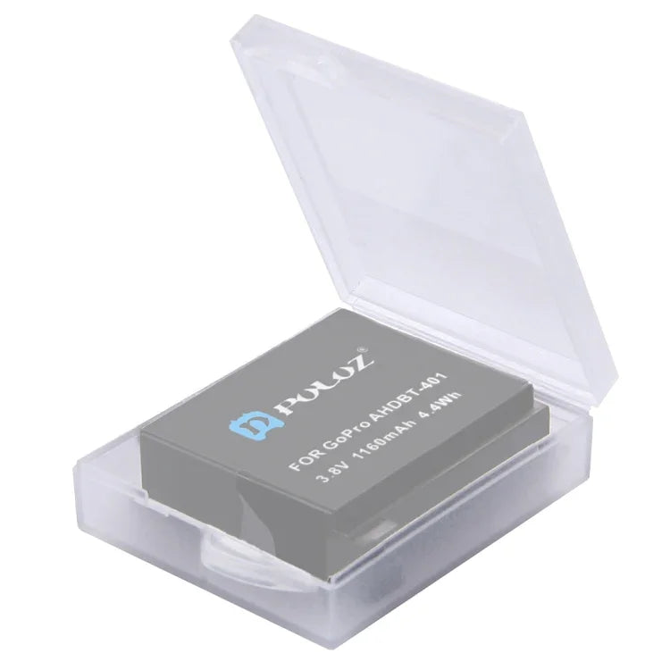 PULUZ Hard Plastic Transparent Battery Storage Box (for GoPro HERO4 Battery), AHDBT-301/201, AHDBT-401