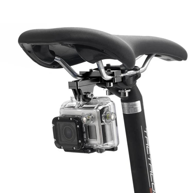 PULUZ Aluminium Alloy Bike Seat Cushion Mount for for GoPro, Insta360, DJI and Other Action Cameras, Seat Mount