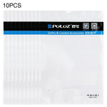 10 PCS PULUZ 25.8cm x 18cm Hang Hole Clear Front White Pearl Jewelry Zip Lock Packaging Bag (Size: L), Size: L
