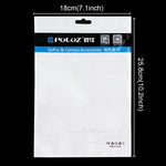 10 PCS PULUZ 25.8cm x 18cm Hang Hole Clear Front White Pearl Jewelry Zip Lock Packaging Bag (Size: L), Size: L