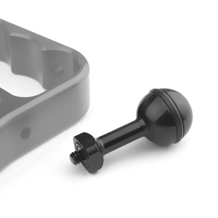 PULUZ 1/4 inch Screw Aluminum Ball Adapter Mount for GoPro, Insta360, DJI and Other Action Cameras, Diameter: 2.5cm, 1/4 inch Screw(Black), 1/4 inch Screw(Blue)