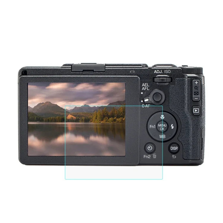 PULUZ 2.5D 9H Tempered Glass Film for Ricoh GR II /  GR, Compatible with Casio ZS29 / ZS28 / ZS27 / Z550, Panasonic SZ10, Sony A58 / 55 / DSC-WX60 / DSC-W730, Canon IXY210 / A3300 /  SX70 / S90 / G1X, For Ricoh GR II