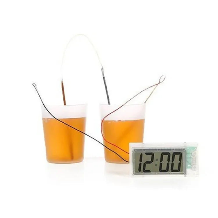 DIY Novel Green Science Potato Digital Clock Educational Kit with 2 inch LCD Screen (Potato NOT Included), Potato Digital Clock