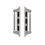 2 PCS for Apple Watch 42mm Metal Strap Connector Metal Buckle, Silver