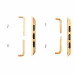 For Apple Watch 42 / 44 / 45mm Metal Strap Connector Metal Buckle, Pair