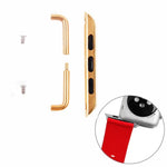 For Apple Watch 42 / 44 / 45mm Metal Strap Connector Metal Buckle, Pair