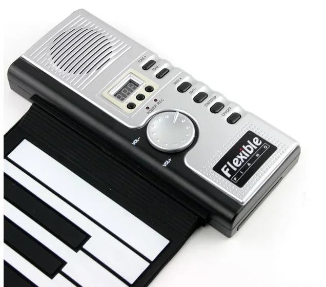 Datopal 61 Key Roll Up Soft Keyboard Piano MIDI, 61 Standard Keys  White